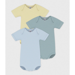 Petit Bateau - 3 - Pack Kortærmet Body - Strib