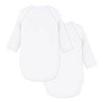 Petit Bateau - L/S 2-pak Wrap Body - Hvid