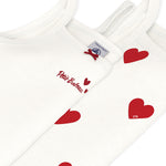 Petit Bateau - 2-pak Strop Undertrøje - Hjerteprint