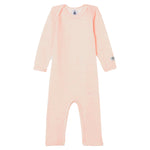 Petit Bateau - Uld Onesie - Stribet Lyserød