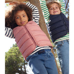 Petit Bateau - Quiltet Vest - Rosewood Pink