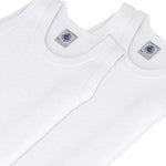Petit Bateau - 2-pak Undertrøjer - Hvid