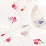 Petit Bateau - Heldragt uden fødder - Hvid & Lyserøde Kirsebær