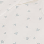 Petit Bateau - 3-pak Kortærmet Body - Blå Stribet & Hjerter