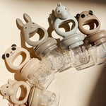 Konges Sløjd - Silicone Fruit Feeding Pacifier - Almond/Terracotta