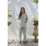 Marmar Copenhagen - Pyjamassæt Kvinder - Blue Stone Stripe