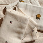 Konges Sløjd - Muslin stofbleer 3 pack - Cherry