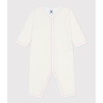 Petit Bateau - Heldragt - Pyjamas uden fødder med gule prikker/lyserød blonde - Popcorn