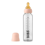 Bibs - Glas sutteflaske komplet sæt 225ml - Blush