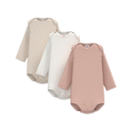 Petit Bateau - L/S 3-pak Body