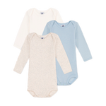 Petit Bateau - L/S 3-pak Body
