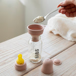 Bibs - Glas sutteflaske komplet sæt 225ml - Blush