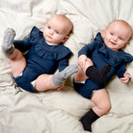 GobabyGo - Skridsikre Strømper Bamboo - Grey melange