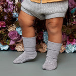 GobabyGo - Skridsikre Strømper Bamboo - Grey melange