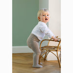 GobabyGo - Skridsikre Strømpebukser Cotton - Sand