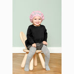 GobabyGo - Skridsikre Strømpebukser Wool - Grey melange