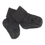 GobabyGo - Skridsikre Strømper Bamboo - Dark grey melange
