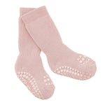 GobabyGo - Skridsikre Strømper Cotton - Dusty rose