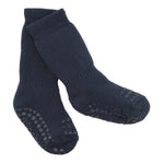 GobabyGo - Skridsikre Strømper Cotton - Navy blue