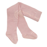 GobabyGo - Skridsikre Strømpebukser Cotton - Dusty rose
