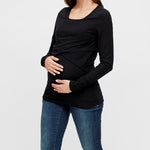 MamaLicious - Carma rib jersey Graviditets- & ammetop