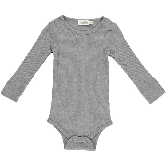 Marmar Copenhagen - Plain Body LS Modal - Grey melange