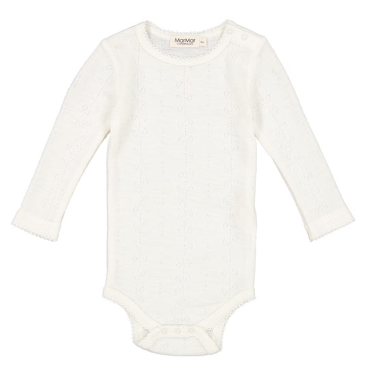 Marmar Copenhagen - Benedikte Wool Pointelle - Natural White