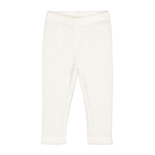 Marmar Copenhagen - Leg Wool Pointelle - Natural White