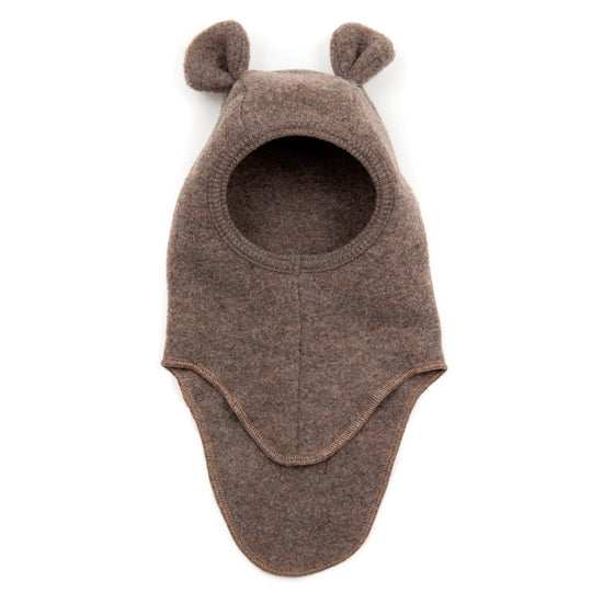 Huttelihut - Teddy Uld Fleece Elefanthue - Cocoa Brown