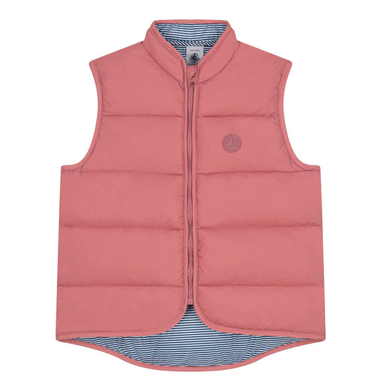 Petit Bateau - Quiltet Vest - Rosewood Pink