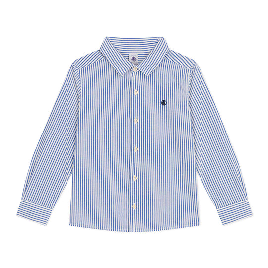 Petit Bateau - Klassisk Poplin Stribet Skjorte