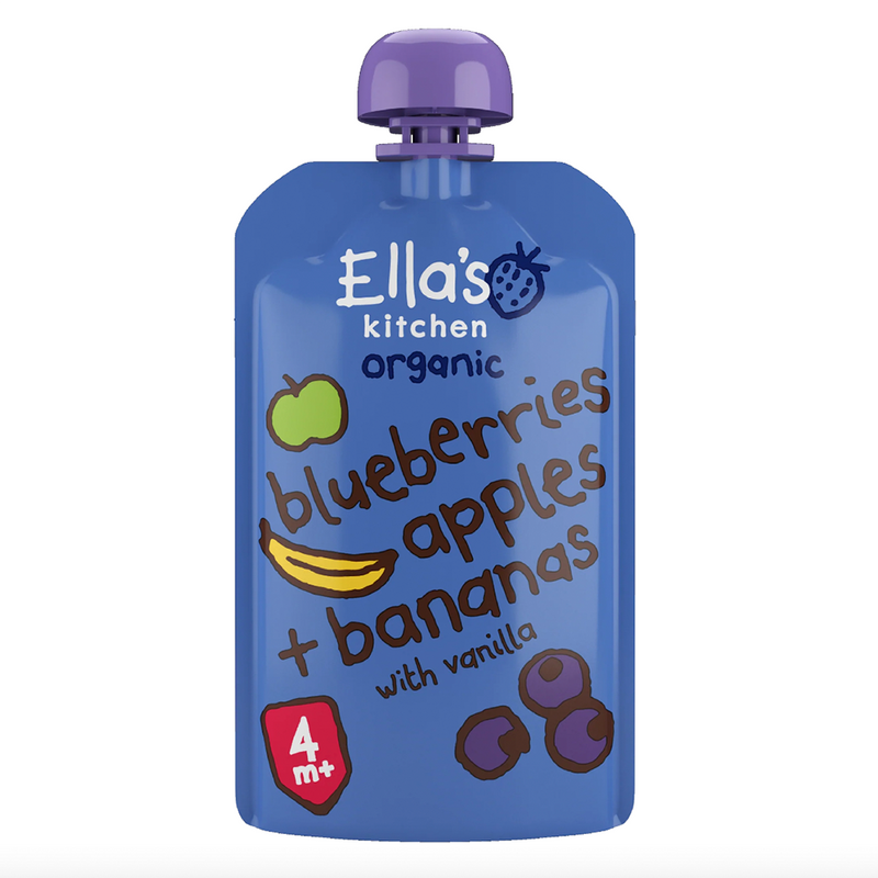 Ella's Kitchen - Blåbær, Æble, Banan + Vanilje