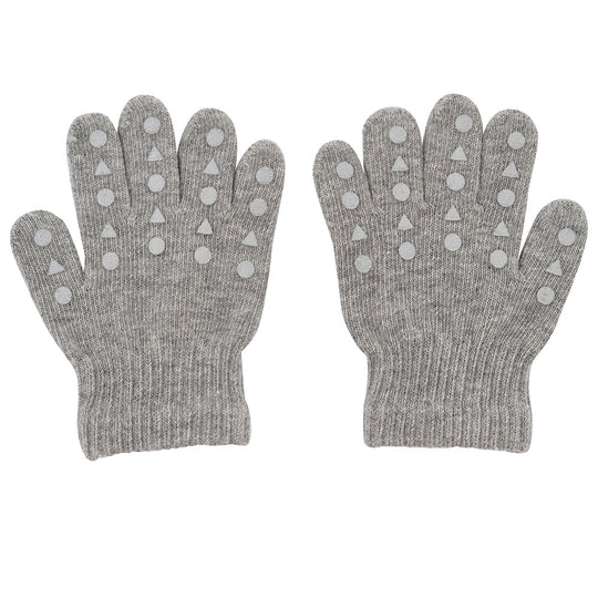 GoBabyGo - Merinowool Fingervanter - Grey Melange