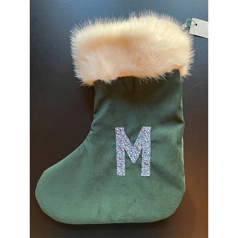 Family Zoo Julesok - Grøn Velour - Liberty