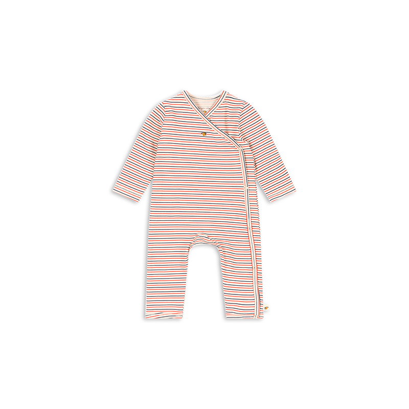 Konges Sløjd -  Basic Newborn Onesie Gots - Stripe Tricolore Petit