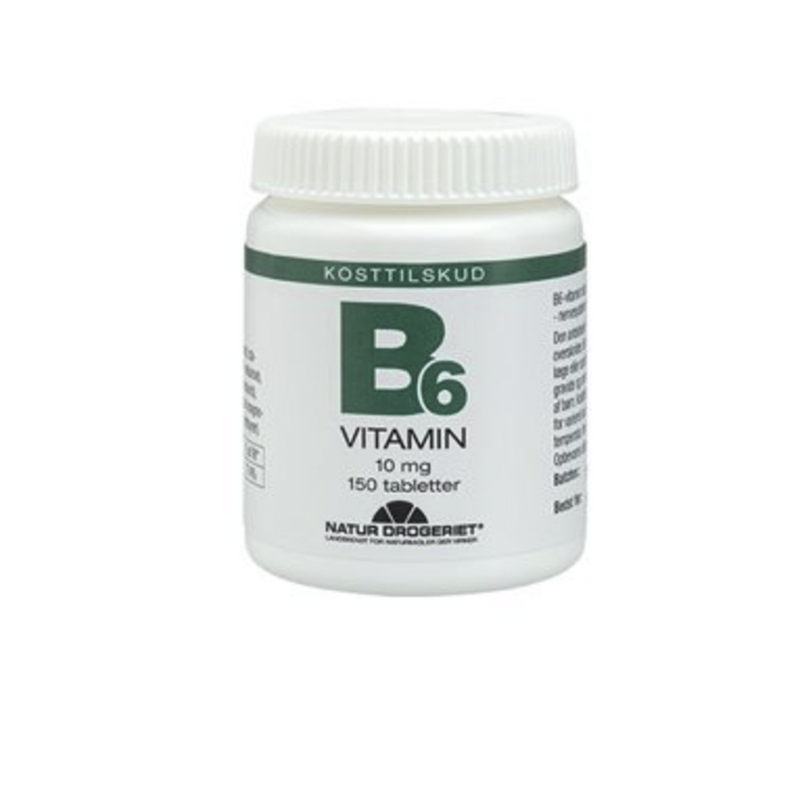 Natur-Drogeriet - B6 vitamin 10mg - 150 tabletter