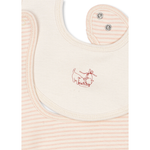 Fanga - Fio Stripe 2 pack Bib - Blush Mix