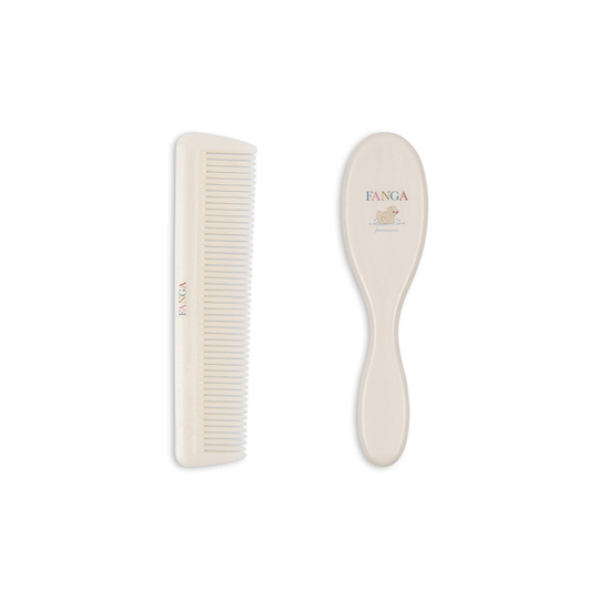 Fanga - Baby Hairbrush Set - Beige