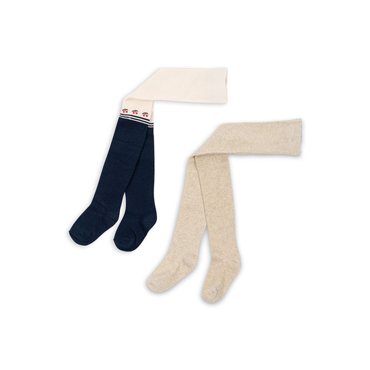 Konges Sløjd - 2-pack Cherry Lurex Tights - Cherry