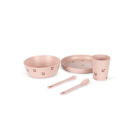 Konges Sløjd - PLA spisesæt - Cherry Blush