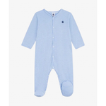 Petit Bateau - Heldragt med fødder - Riviera/Marshmallow