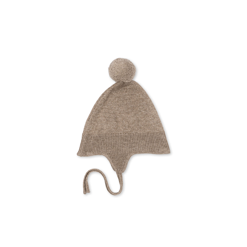 Konges Sløjd - Mattou Knit Helmet - Light Brown