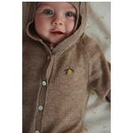 Konges Sløjd - Mattou Knit Onesie - Light Brown