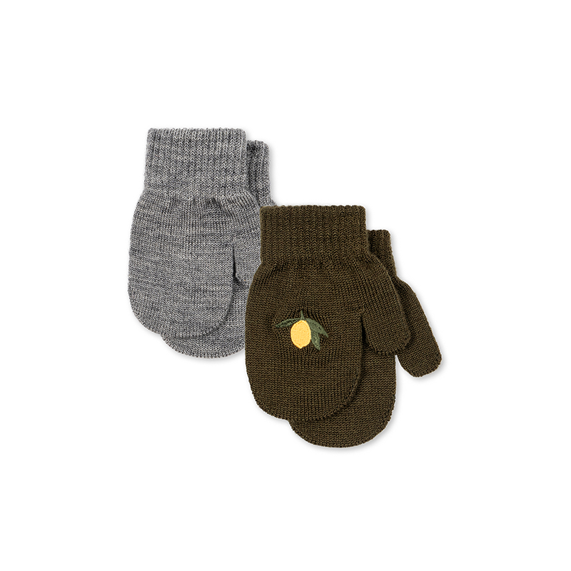 Konges Sløjd - 2 Pack Filla Mittens - Kombu Green