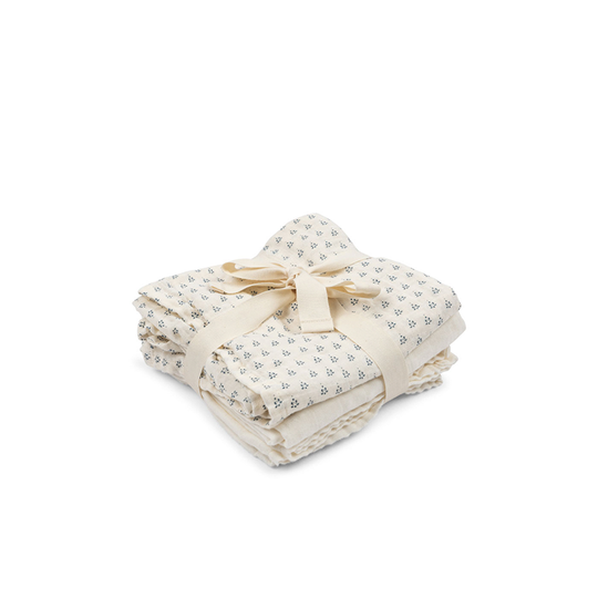 Fanga - Bellini 3 pack Muslin - Punto Blue