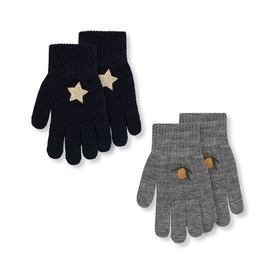 Konges Sløjd - 2 Pack Gloves - Lemon Mix Pack