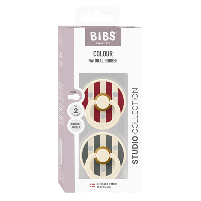 Bibs - Studio Colour 2-pak - Ruby Pine