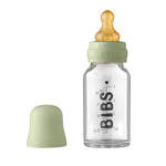 Bibs - Glas sutteflaske komplet sæt 110ml - Sage