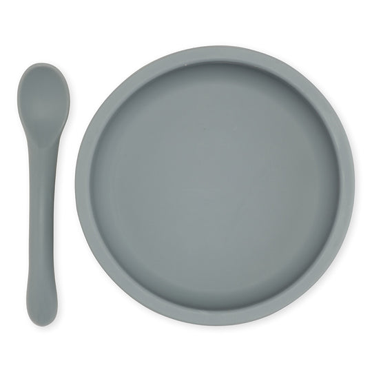 Konges Sløjd - Silikone spisesæt - Quarry blue