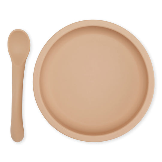 Konges Sløjd - Silikone spisesæt - Rose sand